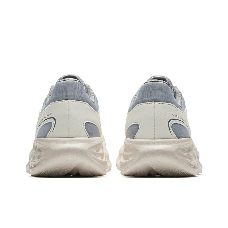 Anta Star Cloud 2 Slip Resistant And Breathable Low Top Casual Running Shoes Men's White Gray-3