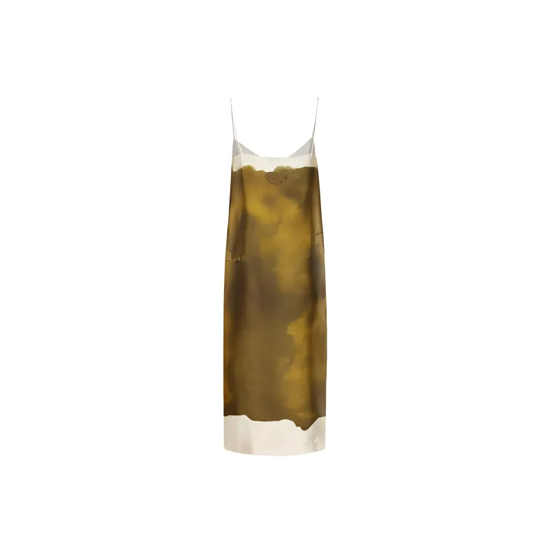 PRADA Slip Dress Women's Yellow-0