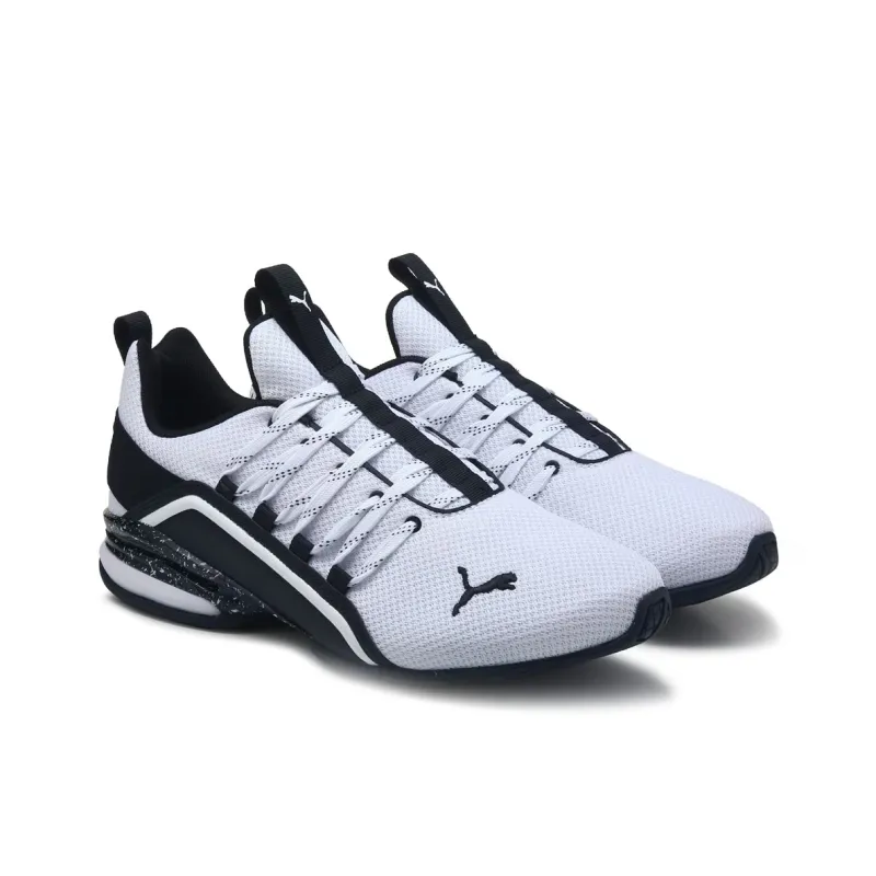 PUMA Axelion Slip Resistant And Breathable Low Top Training Shoes Men's White-2