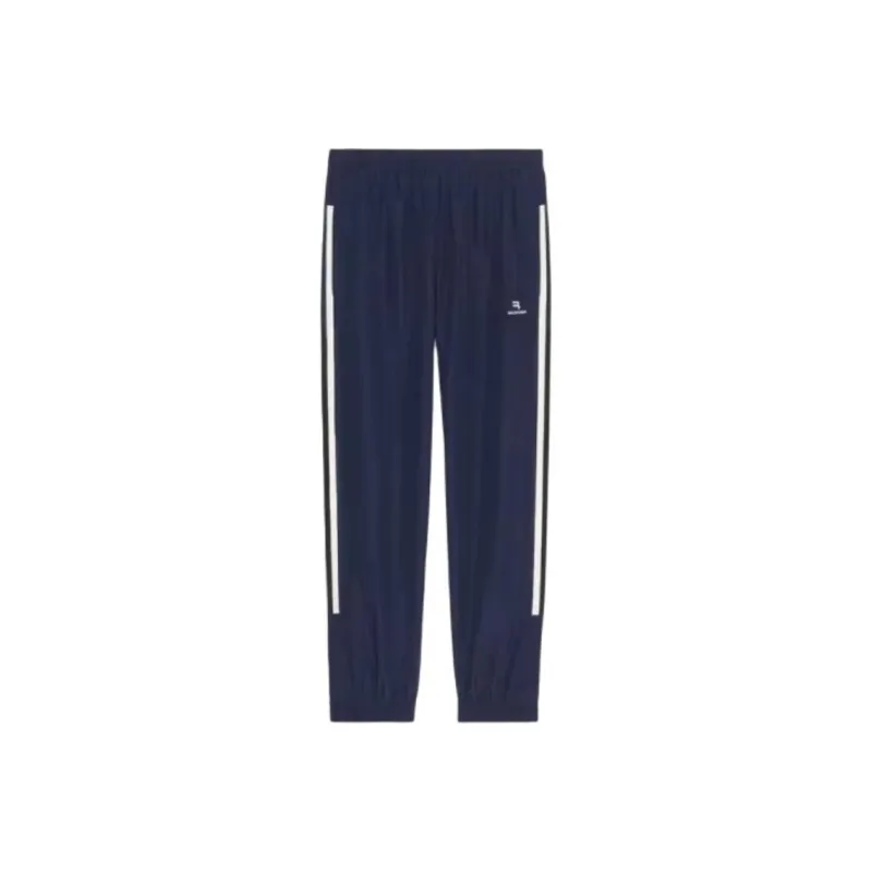 Balenciaga Knitted Sports Pants Women's Blue-0