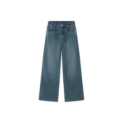 【dme】 Jeans Women's Vintage Blue