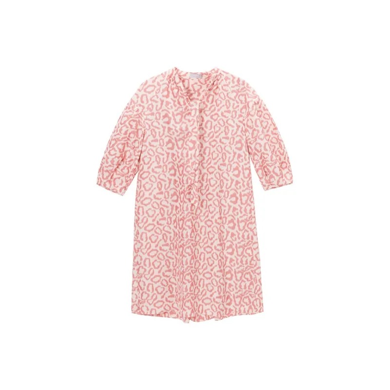 ZIOZIA Short Sleeved Dress Women's Pink-0