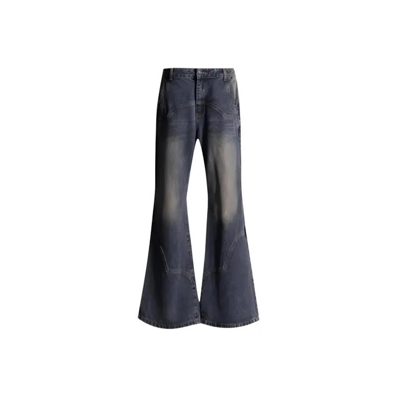 Kazakhstan Jeans Women's Vintage Blue Gray-0