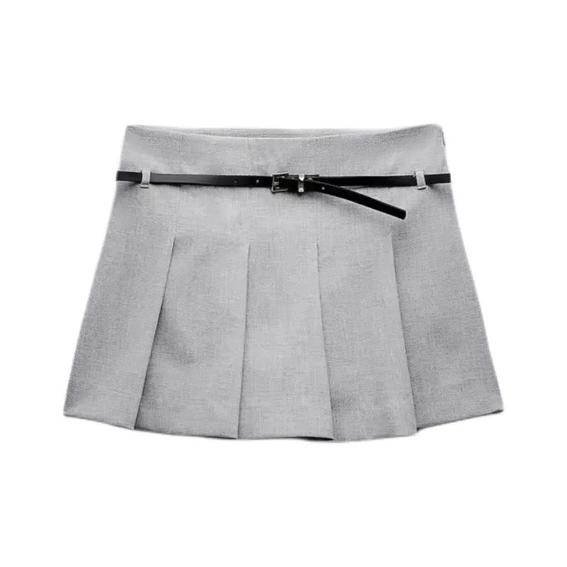 ZARA Casual Shorts Women's Zebra Print Gray-0