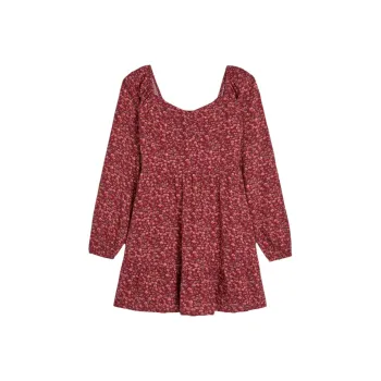 Hollister Long-Sleeved Dresses Women's Deep Red