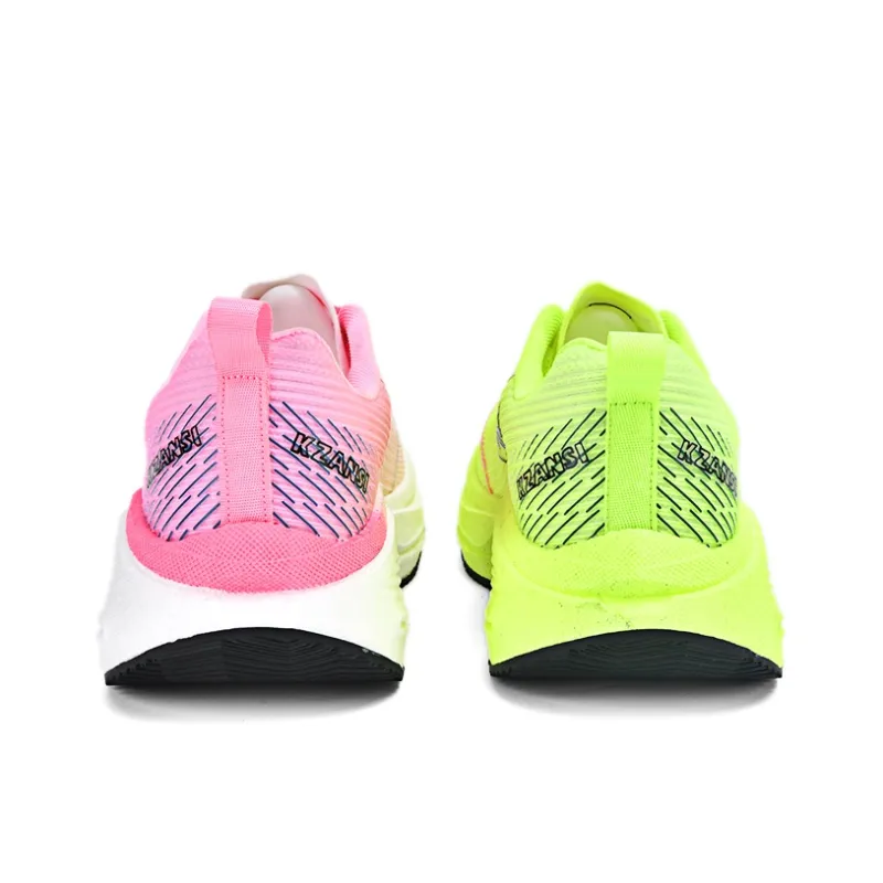 KZANSI Low Top Running Shoes Unisex Pink Green-4
