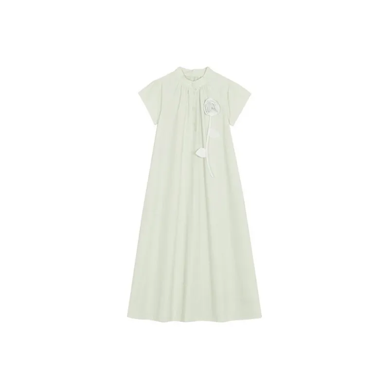 Yvetteclassic Short Sleeved Dresses Women's Mint Green-0