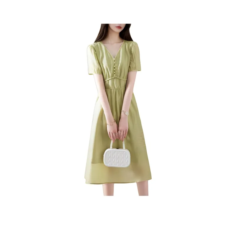 KAISER Short Sleeved Dress Women's Light Green-0