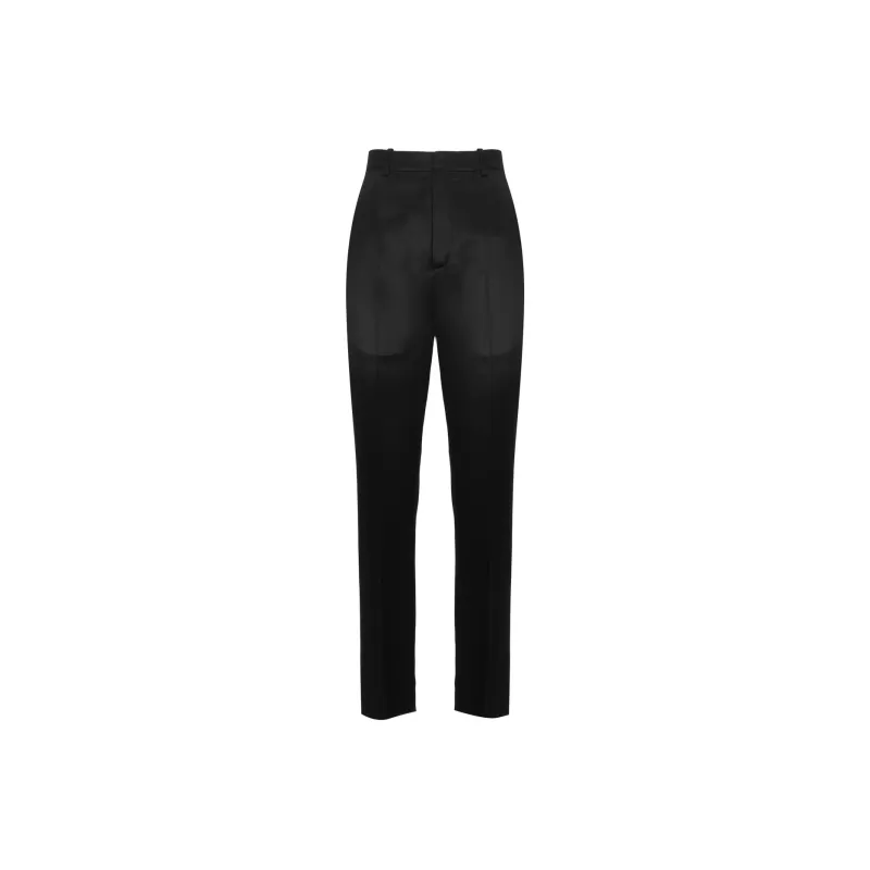 SAINT LAURENT High-Rise Pleated Trousers-0