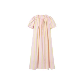 GREEN BELT Short-Sleeved Dresses Women's Pink