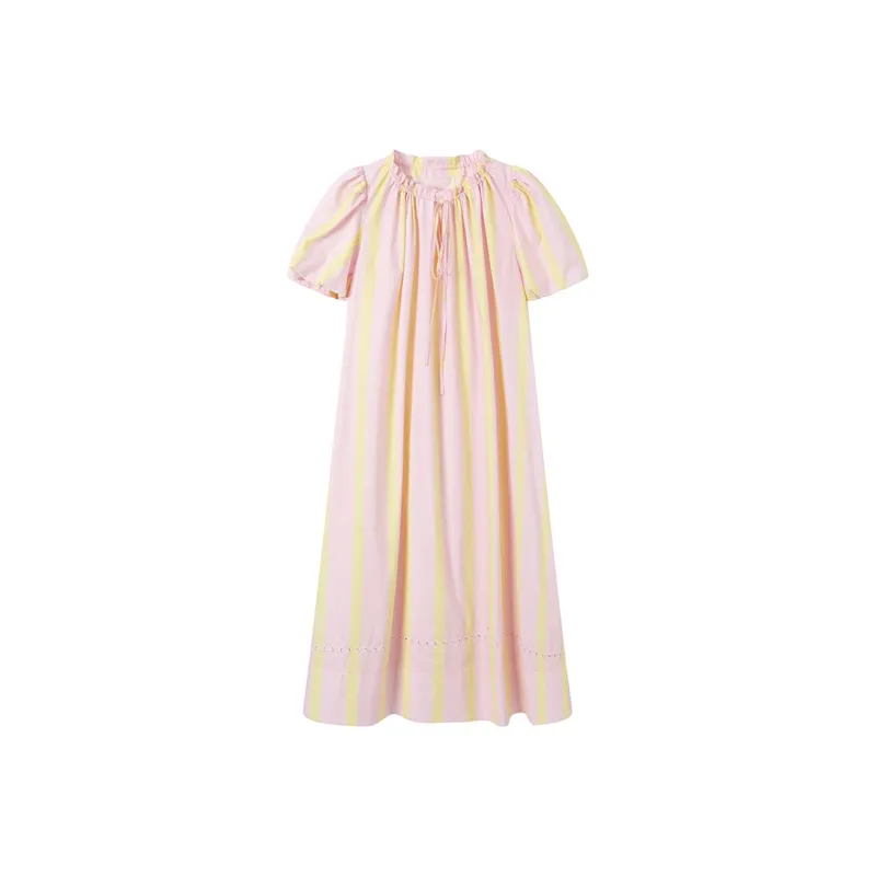 GREEN BELT Short-Sleeved Dresses Women's Pink-0