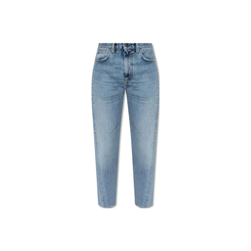 TOTEME High Waisted Cropped Jeans-0