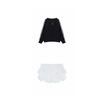 Mlpstudio Casual Suit Women's Black White