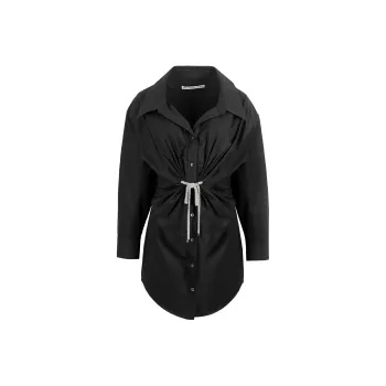 Alexander Wang Crystal embellished Mini Shirt Dress
