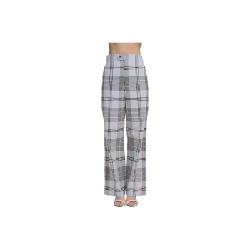 Blood Glitter Suit Trouser Women's Blue Plaid