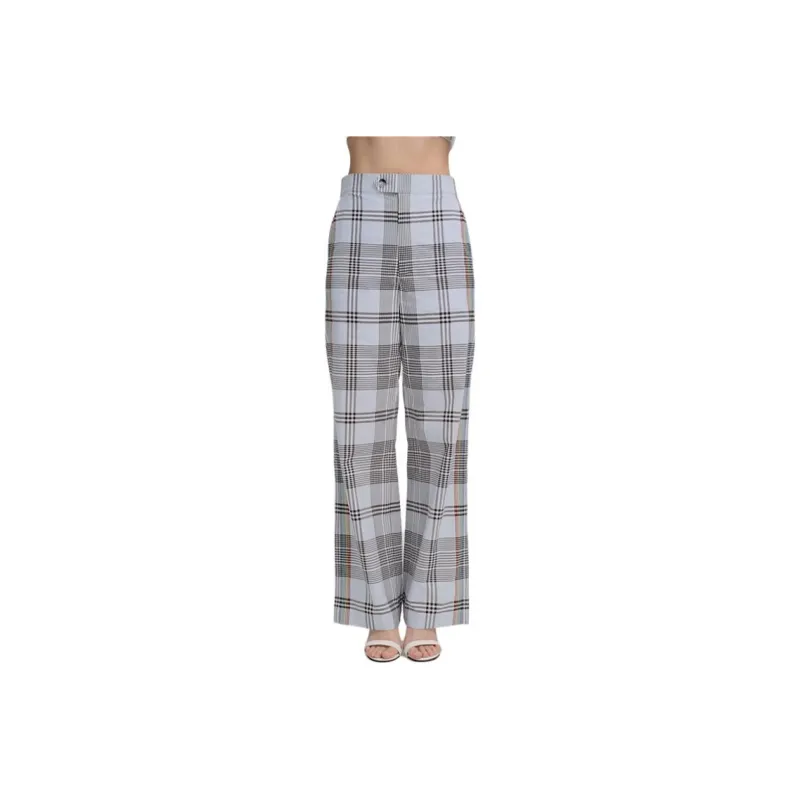 Blood Glitter Suit Trouser Women's Blue Plaid-0