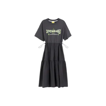 B.Duck Short Sleeved Dresses Women's Gray