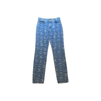 CHANEL 23 Fall And Winter Jeans Women's Blue