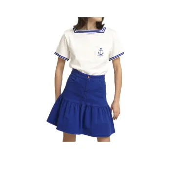 See By Chloe Denim Short Skirts Women's Royal Blue