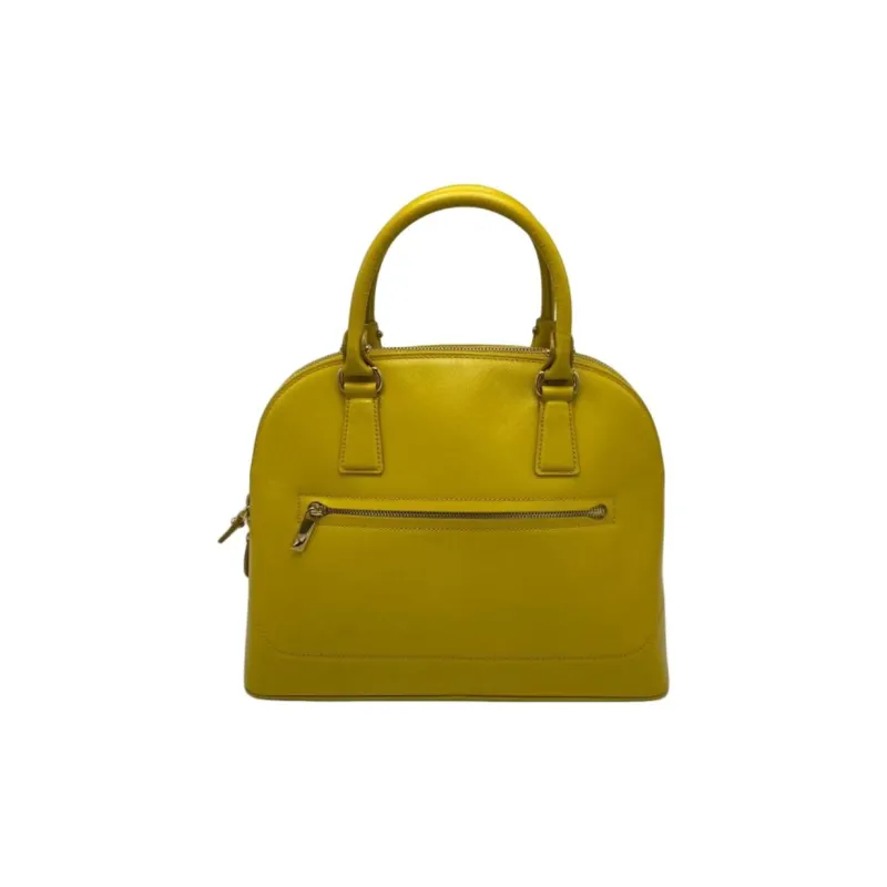 FERRAGAMO Calfskin One Shoulder Handbag Women's Yellow-2
