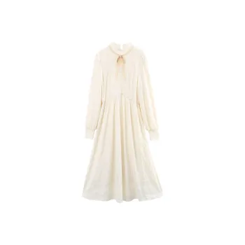 A Paradise For Awakening Long Sleeved Dress Women's Beige
