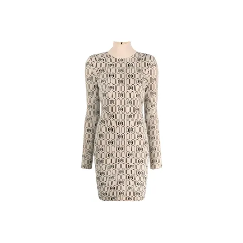 Elisabetta Franchi Mongram intarisa Knitted Minidress