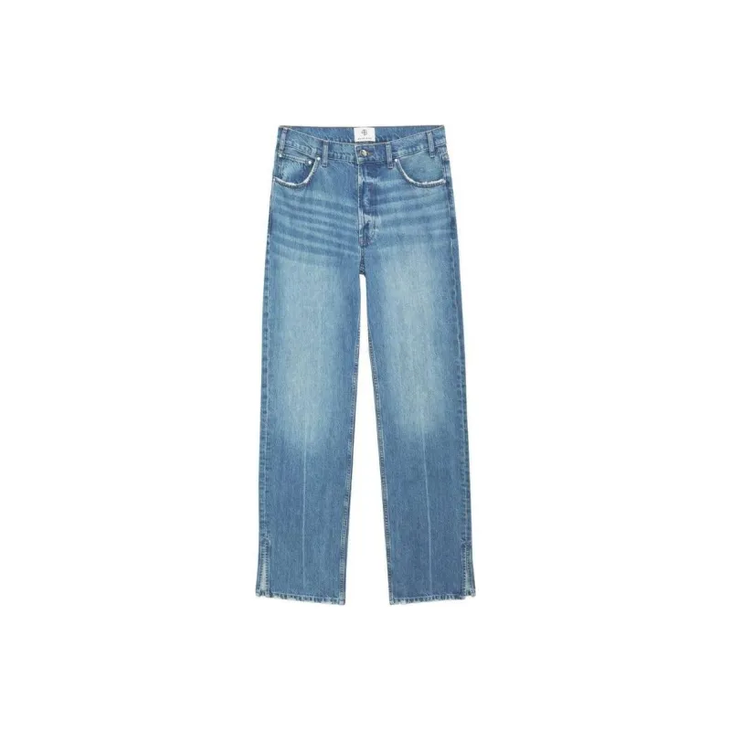 Anine Bing Roy Mid rise Straight Jeans-0