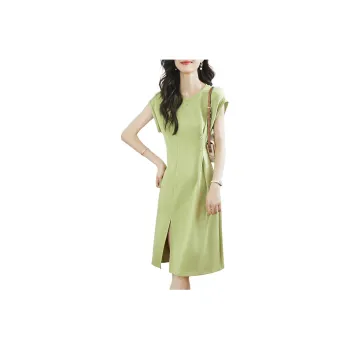 Mo Han Yi Mei Short-Sleeved Dresses Women's Green
