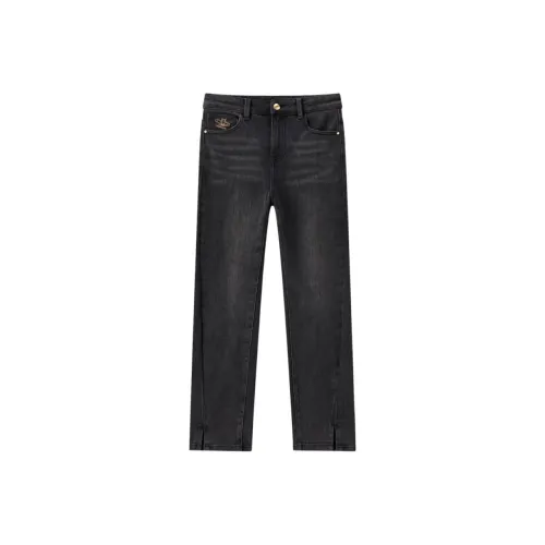 EICHITOO SS24 Jeans Women's Dark Gray