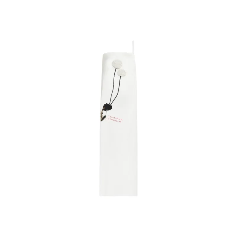 SportMa Embroidered Mermaid Dress Sleeveless Dress Women's White-0