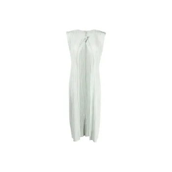 PLEATS PLEASE ISSEY MIYAKE Cotton Alley Plissé Midi Dress