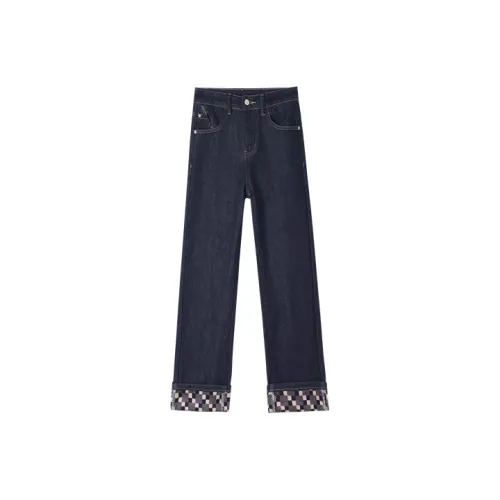 HIPPIEMISS Jeans Women's Normal Washed Blue
