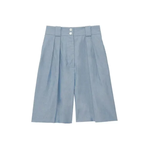 INES DE LA FRESSANGE Casual Shorts Women's Gray Blue