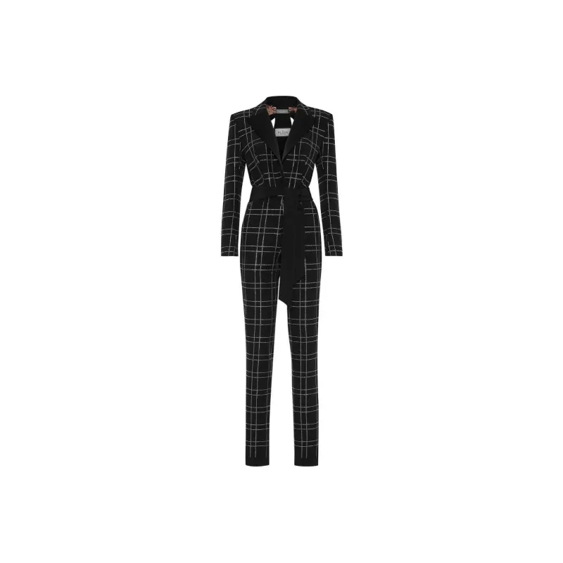 PHILIPP PLEIN Cady Strass Cut out Jumpsuit-0