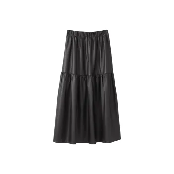Fstudio Leather Long Skirts Women's
