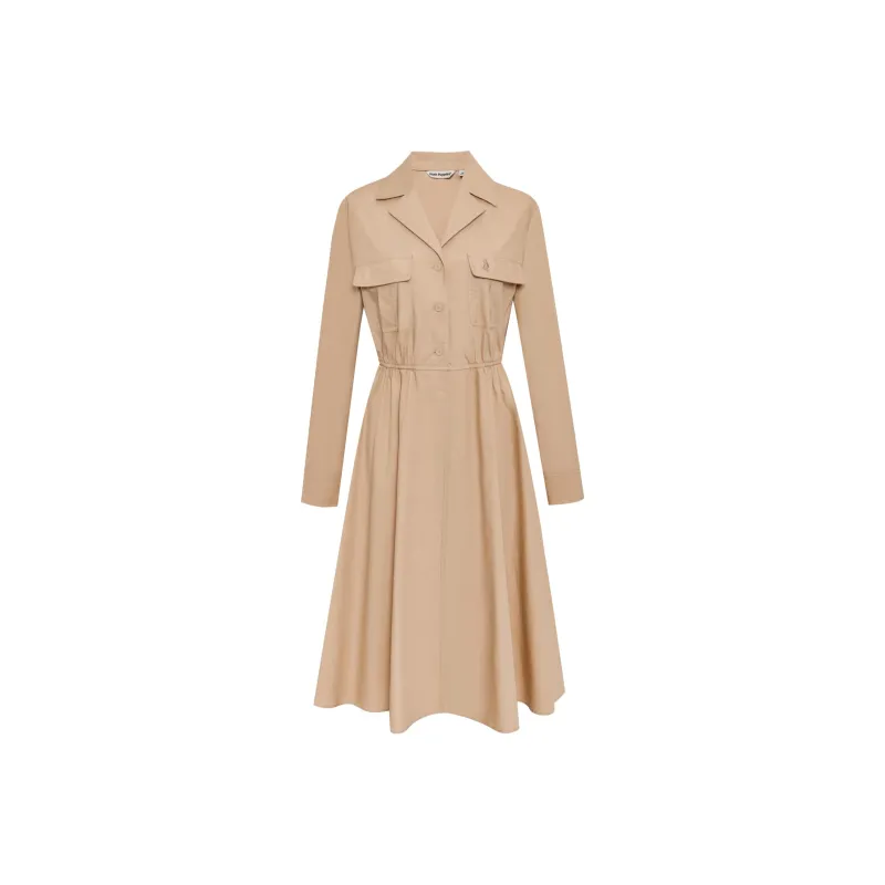 Hush Puppies Long Sleeved Dresses Women's Apricot-0