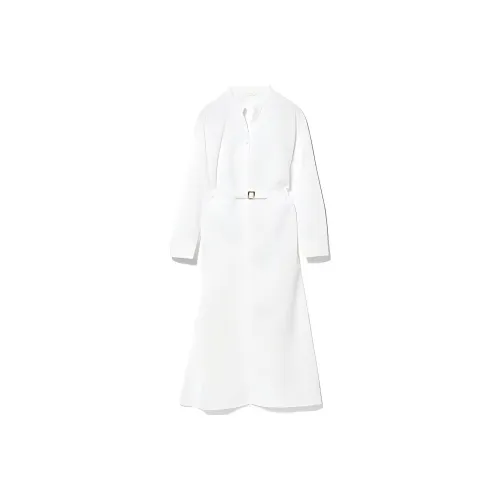 Beams Long Sleeved Dresses Women's White