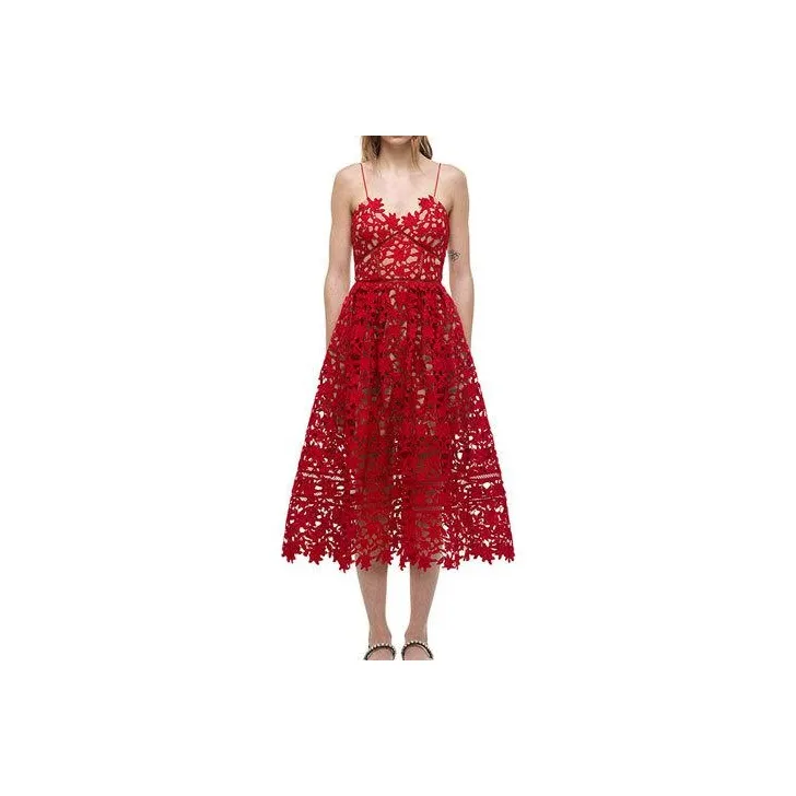 Self portrait Slip Dress Women's France Red-0
