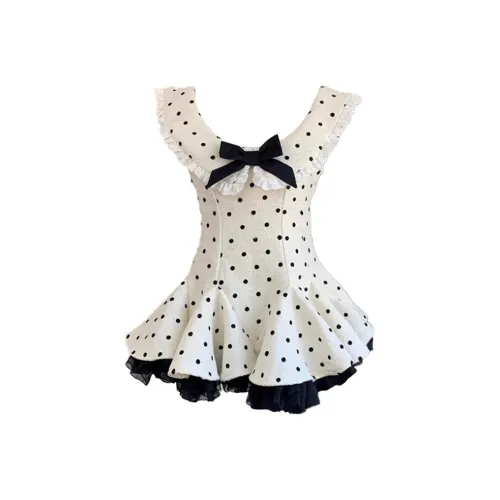 Incolore Short Sleeved Dress Women's White