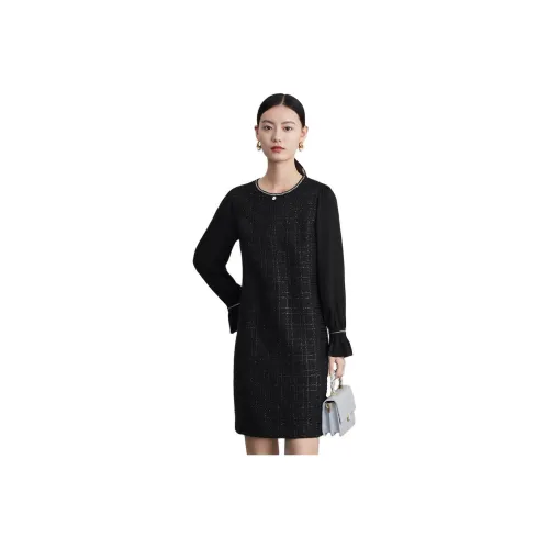 FINITY Long Sleeved Dresses Women's Black