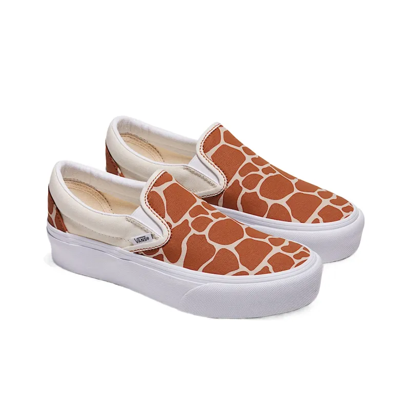 Vans Custom Classic Low Top Skateboard Shoes Unisex Orange-1
