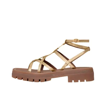 CELINE Triomphe Roman Sandals Women's Gold