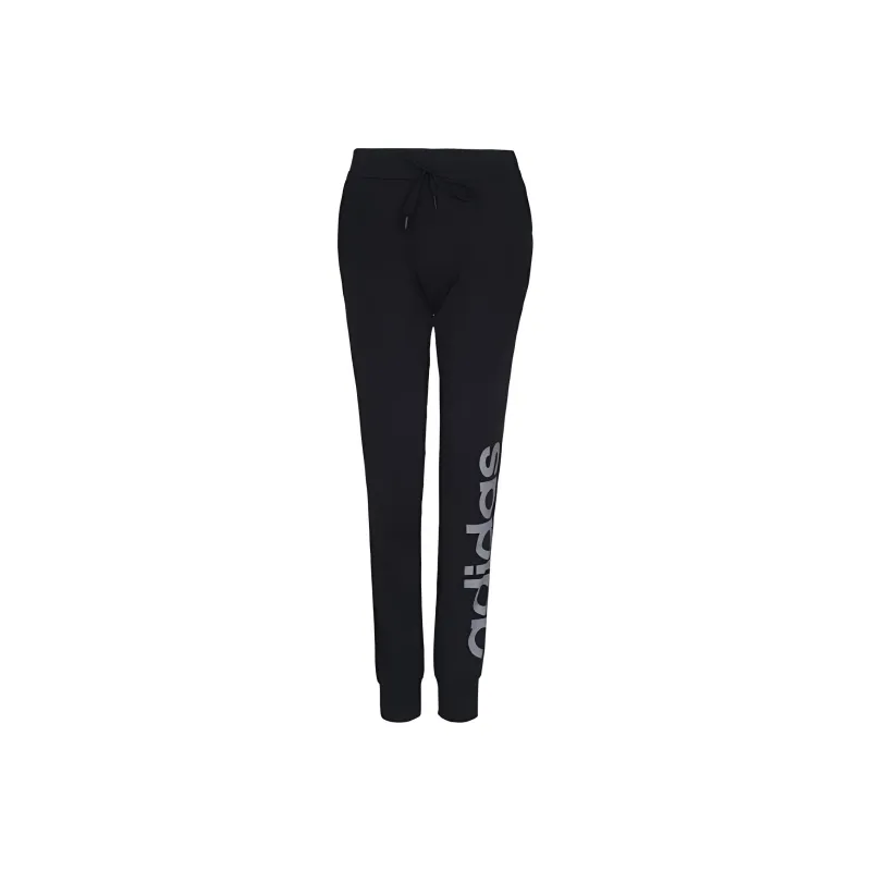 Adidas Knitted Sports Pants Women's Black-0