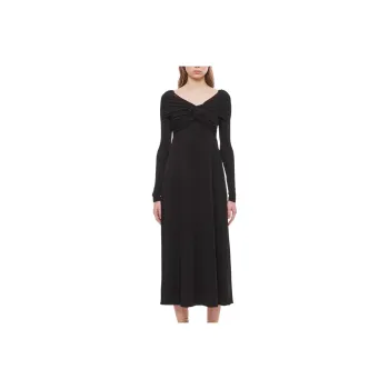 KHAITE Off Shoulder Ope Back Dress