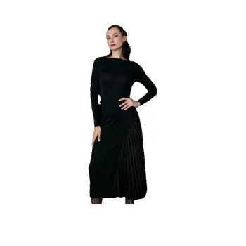 SENSE BY MEI Long-Sleeved Dresses Women's Black