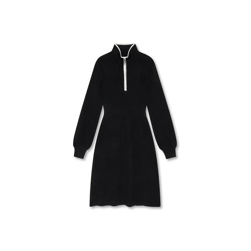 DKNY FW24 Long Sleeved Dress Women's Black-0