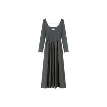 CHUU Long Sleeved Dresses Women's Carbon Gray