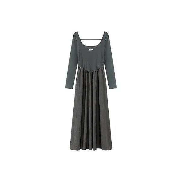 CHUU Long Sleeved Dresses Women's Carbon Gray-0