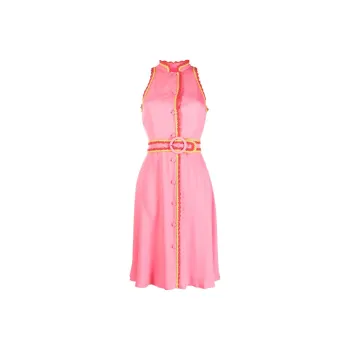 MOSCHINO Belted waist Sleeveless Dress