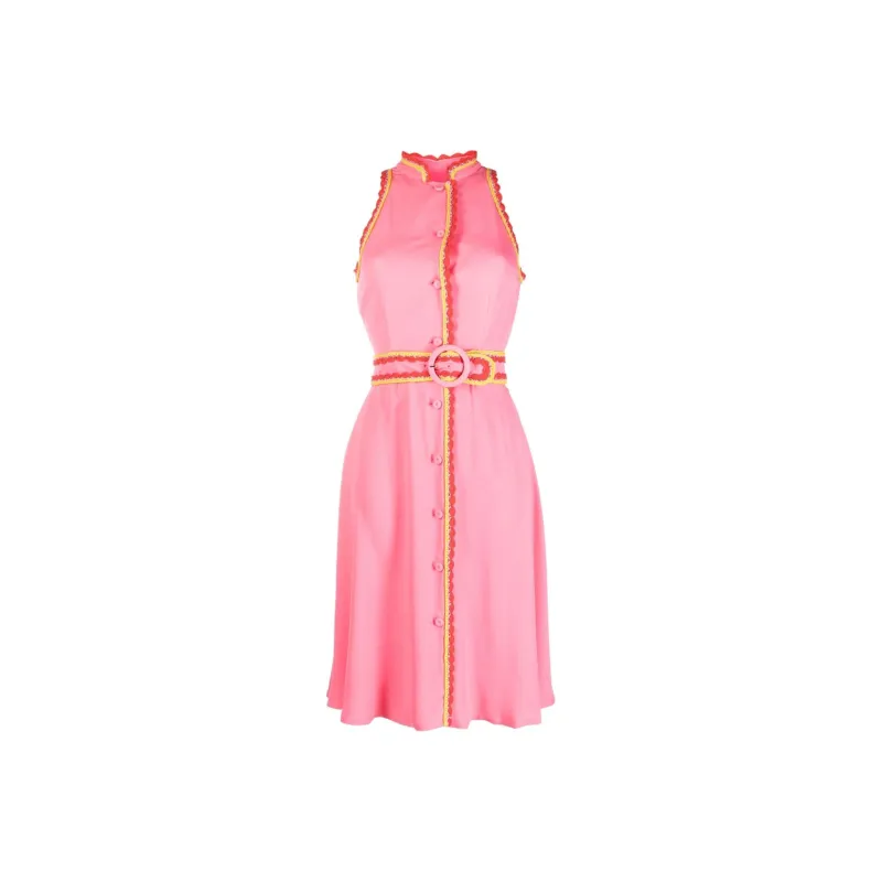 MOSCHINO Belted waist Sleeveless Dress-0